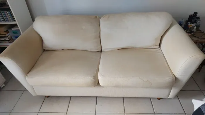 SOFÁ DE 2 LUGARES BRANCO 