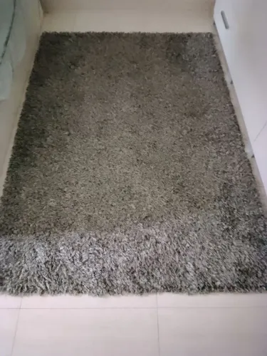 Tapete felpudo mesclado quarto e sala 