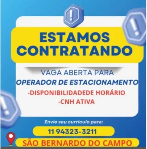 OPERADOR DE ESTACIONAMENTO
