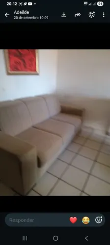 Vendo sofá 3 lugares 350,00