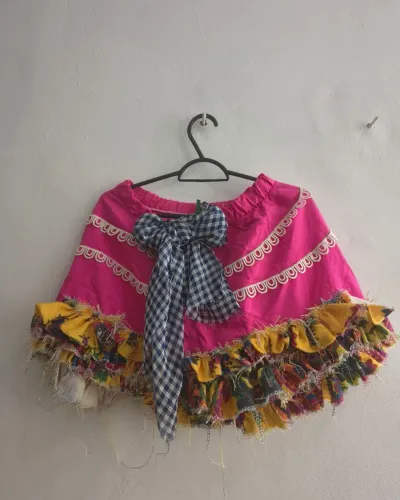 Saia junina Rosa