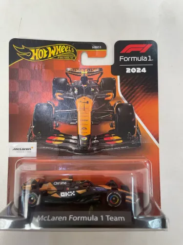 Miniatura carro Hot Wheels Premium F1 2024 McLaren - Lacrado