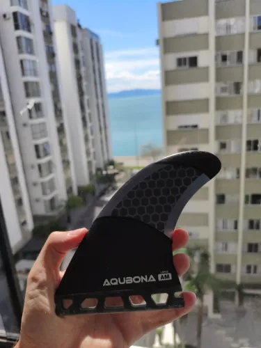 Quilhas Futures de prancha de surf. Large Triquilha zerada Carbon