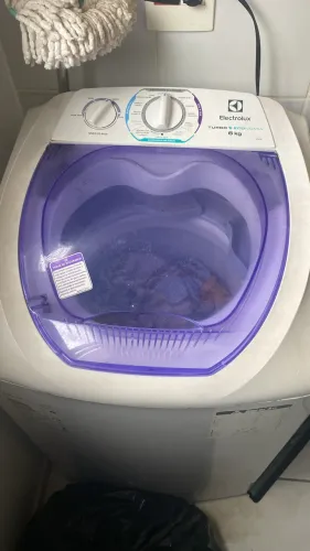 Máquina de lavar eletrolux com defeito