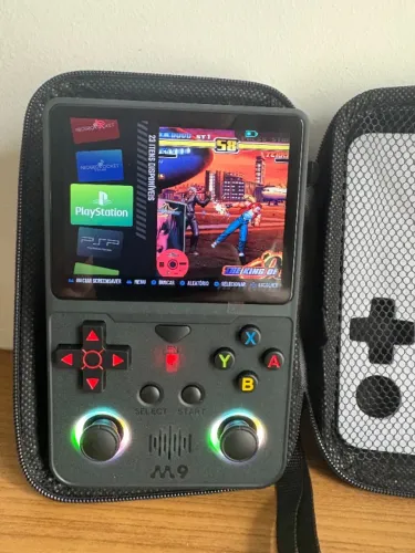 Console Retrô R36S M9 128GB ArkOS 2.0 + Case de Brinde