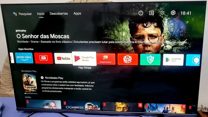 Smart TV AOC 50" 4K P715 Android TV - Linhas Finíssimas na Tela
