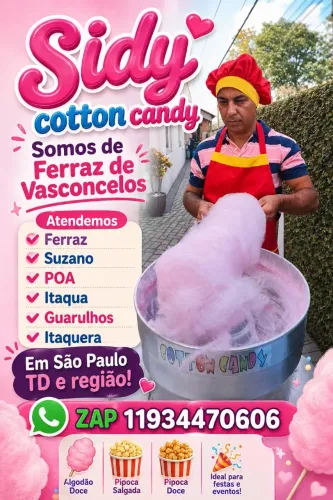 Algodão doce presencial