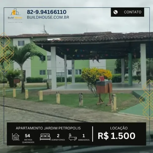 Apartamento Semi-Mobiliado 2 Quartos | Condomínio Incluso | Jardim Petrópolis