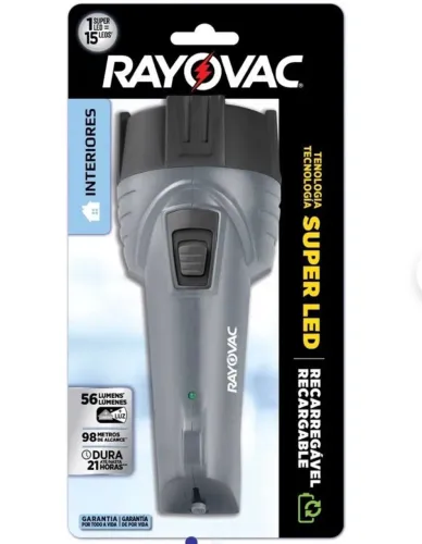 lanterna rayovac super led recarregável