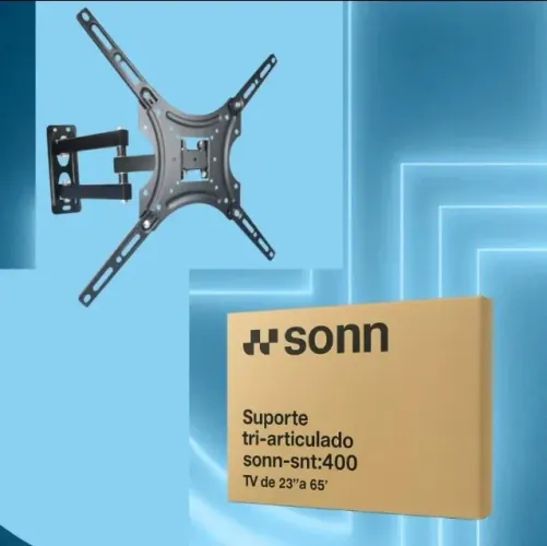 Suporte Articulado Sonn de 3 Eixos para TV de 23 a 65 Polegadas