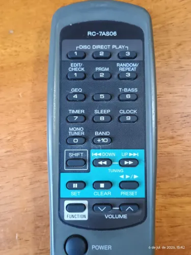 Controle remoto original Aiwa RC-7AS06