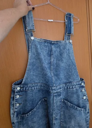 Jardineira Jeans Plus Size