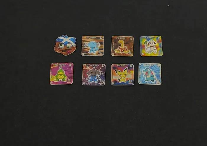 Flag louco + tazos pokemon Elma chips