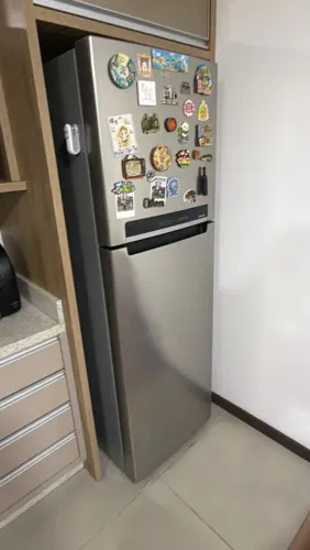 Geladeira Midea 425L Inox