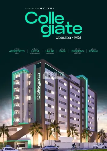 Studio à venda no Collegiate Uberaba, no Mercês