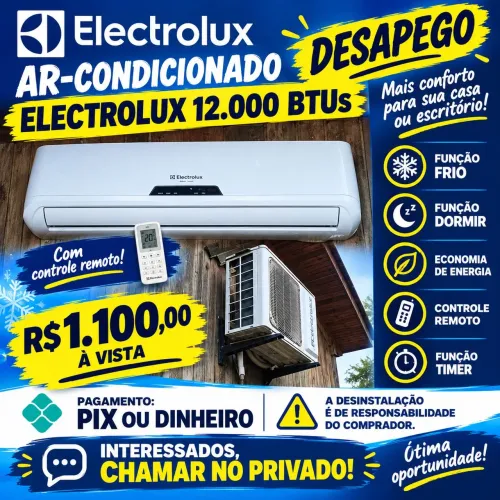 ? **DESAPEGO ? AR-CONDICIONADO ELECTROLUX 12.000 BTUs!** ?