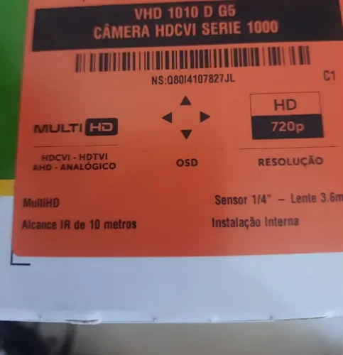 Câmera nova lote 12 peças intelbras