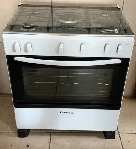 Fogão 5 bocas esmaltec tripla chama seminovo não é elétrico