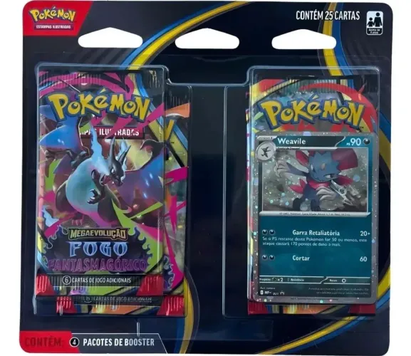 Blister quádruplo pokemon tcg