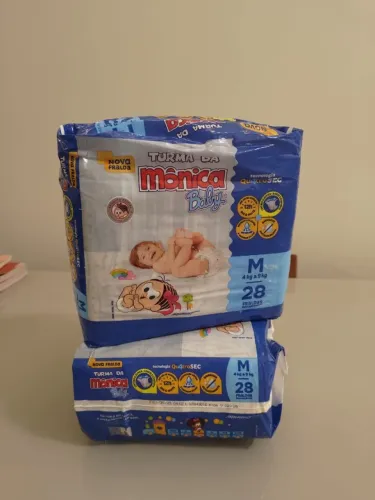 Fralda Turma da Monica Baby Tam M 28un