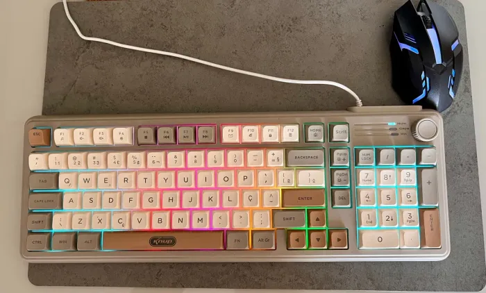 Kit Teclado e Mouse Gamer c/ RGB