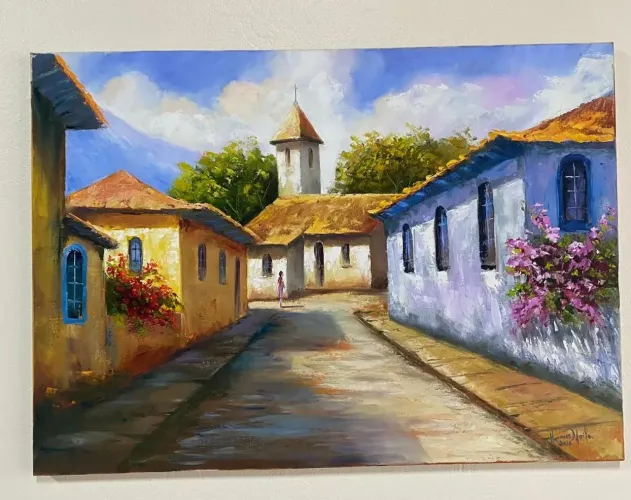 Quadro igreja no bairro