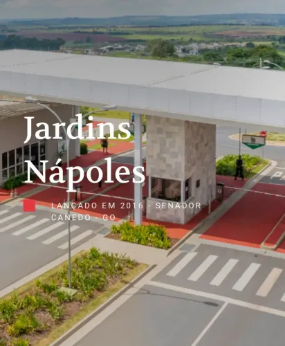 Lote de condomínio para venda de 394 metros quadrados em Jardins Nápoles - Senador Canedo