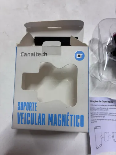 Suporte veicular magnético canaltech vermelho