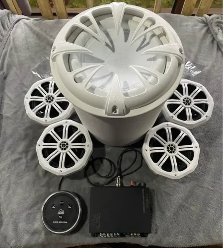 Kit som para lancha Ms Áudio completo  