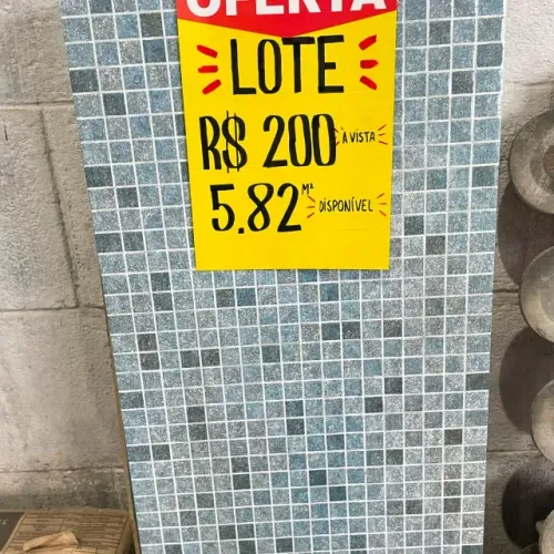 LOTE DE REVESTIMENTO PORCELANATO | 5 METROS - R$200 À VISTA