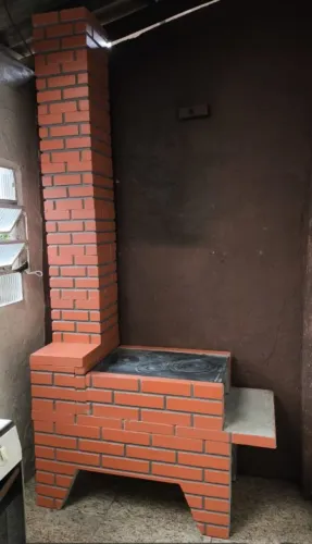 Fogão a lenha pre moldada