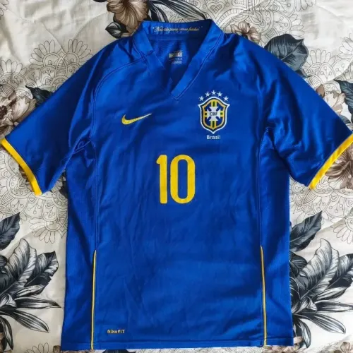 camisa original 2008 cbf seleção brasileira azul tamanho pp 2009