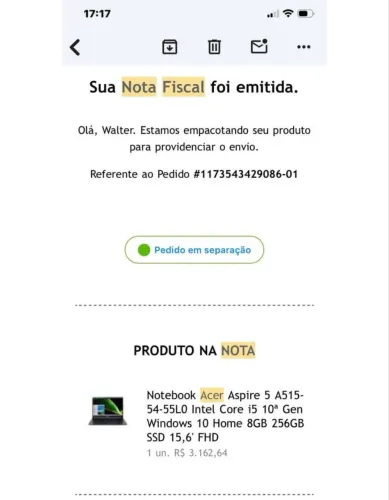 Notebook Acer Aspire 5