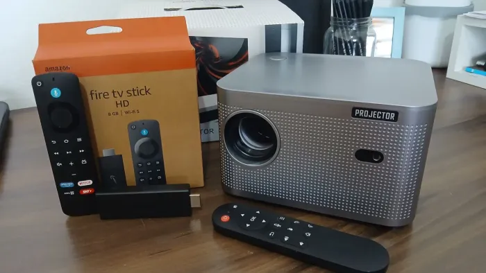Projetor Hy350 Inteligenete Android Full Hd Wifi 6 5g 350 e Fire Stick Amazon original