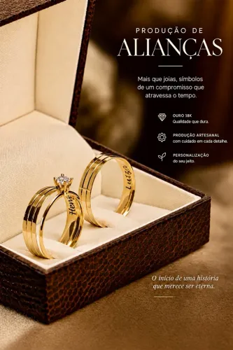 Alianças em Ouro 18k