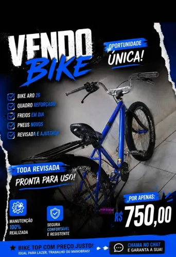Oportunidade única de sair com sua nova bike ?
