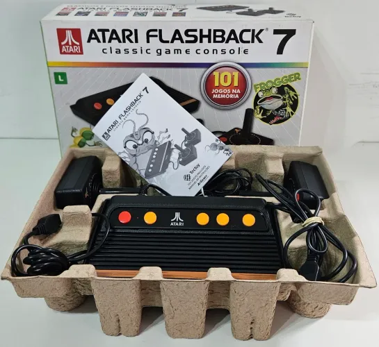 Atari Flashback 7 seminovo com caixa completo