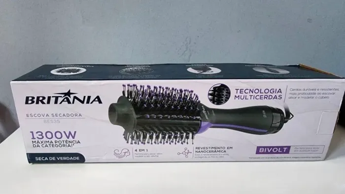 Escova Secadora Britânia 4 em 1 BES35 1300W Bivolt