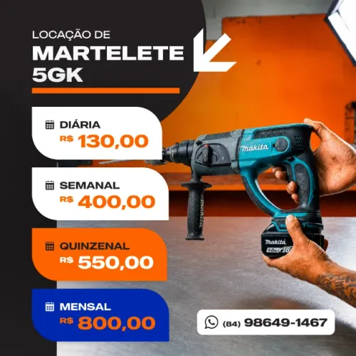 Aluguel de Martelete 5kg