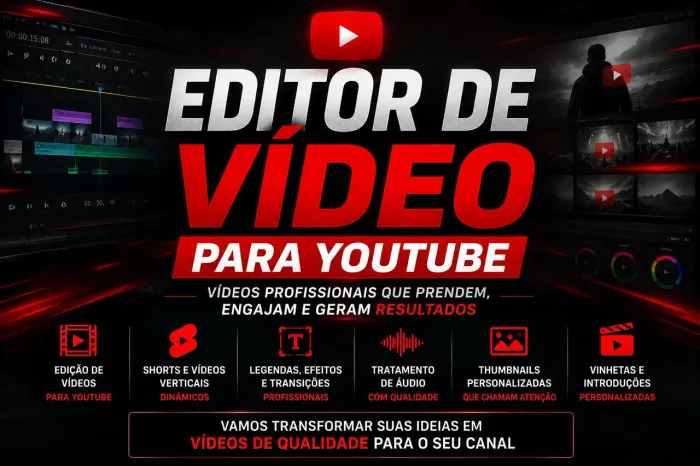 Editor de Vídeo para Criador de Conteúdo YouTube