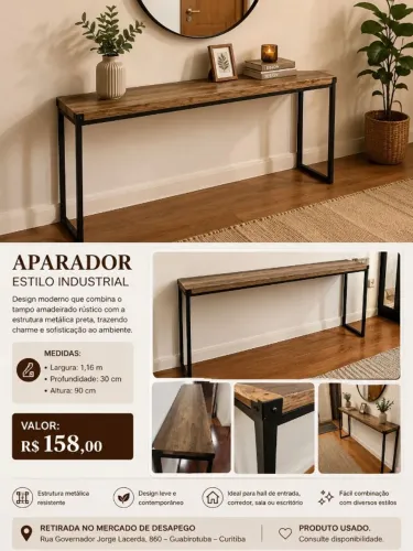 APARADOR ESTILO INDUSTRIAL 
