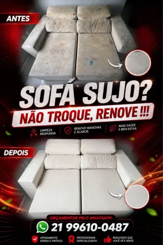 Limpeza de estofados 
