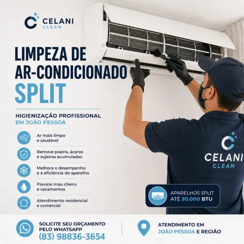 Limpeza Higienização Lavagem de Ar Condicionado Split até 30000 BTU