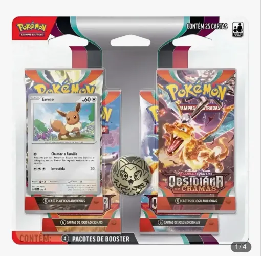Blister Obsidiana Em Chamas Quadruplo 25 Evee