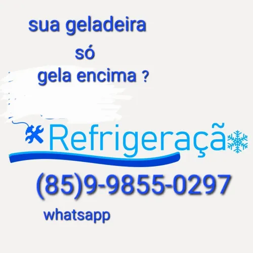 Recarga de gás em geladeira a domicílio.