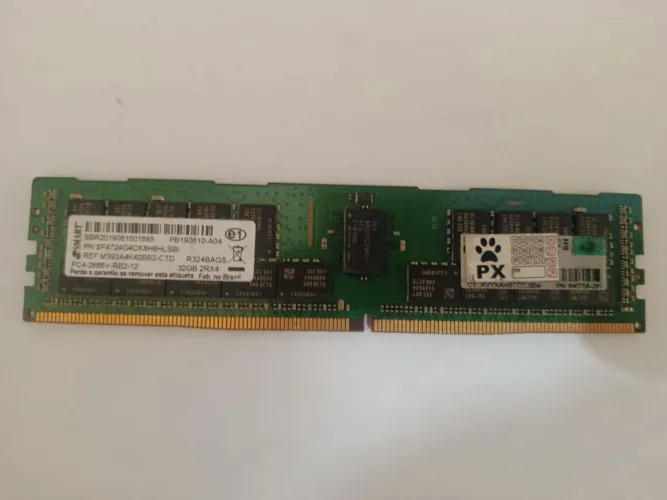 01 pente ddr4 -32gb ecc frequência 2666