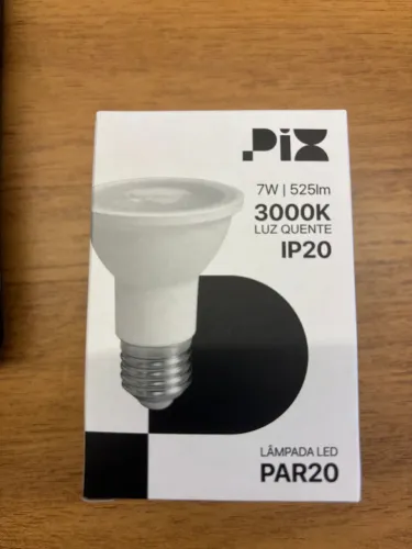 Lâmpadas LED PAR20 7W 3000K Pix Iluminação 36506523