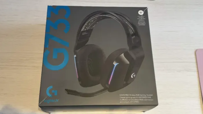 Headset Gamer Logitech G733 LIGHTSPEED preto com caixa e nota fiscal