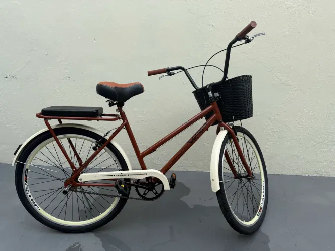 Bicicleta Retrô Aro 26 com Cestinha - Pouquíssimo Uso - R$ 1.150