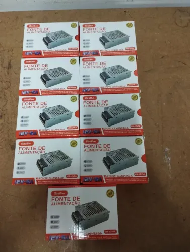 9 fontes chaveada 12V 5A novas
